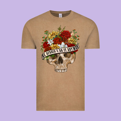 Vintage Tee Be Afraid&Do It Anyway