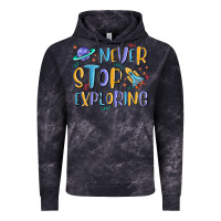 Cloud Black never stop exploring Vintage Hoodie - MaliasSmallBusiness