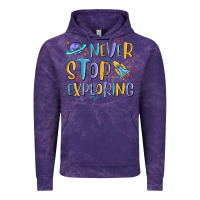 Cloud Purple never stop exploring Vintage Hoodie - MaliasSmallBusiness
