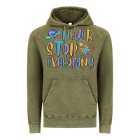 Vintage Olive never stop exploring Vintage Hoodie - MaliasSmallBusiness