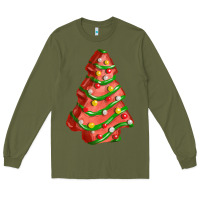 Army Green red christmas cake fa element Long Sleeve Tee - FaDigitalArtStudio