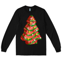 Black red christmas cake fa element Long Sleeve Tee - FaDigitalArtStudio