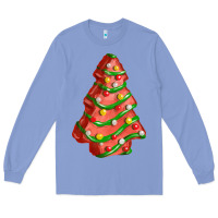 Colony Blue red christmas cake fa element Long Sleeve Tee - FaDigitalArtStudio