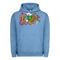 Pigment Pebble Blue Christmas lpn certified nursing assistant Urban Hoodie - LillyAllenDesigns