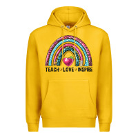 Lemon rainbow teach love inspire Premium Hoodie - NancyCooperArtShop