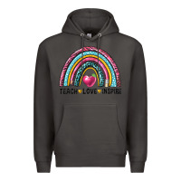 Smoke rainbow teach love inspire Premium Hoodie - NancyCooperArtShop