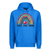 True Royal rainbow teach love inspire Premium Hoodie - NancyCooperArtShop