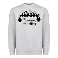 Heather Grey Mountains Heavyweight Sweatshirt - Unal Design