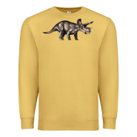 Antique Gold Triceratops Horridus Premium Sweatshirt - LillyAllenDesigns
