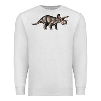 Oatmeal Heather Triceratops Horridus Premium Sweatshirt - LillyAllenDesigns