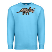 Ocean Blue Triceratops Horridus Premium Sweatshirt - LillyAllenDesigns
