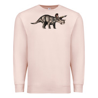 Pale Pink Triceratops Horridus Premium Sweatshirt - LillyAllenDesigns