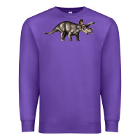Purple Triceratops Horridus Premium Sweatshirt - LillyAllenDesigns