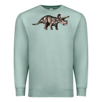 Seafoam Triceratops Horridus Premium Sweatshirt - LillyAllenDesigns