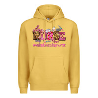 Antique Gold nurse with valentines day element Premium Hoodie - AdoDesignShop