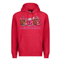 Cardinal nurse with valentines day element Premium Hoodie - AdoDesignShop