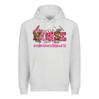 Dove Grey nurse with valentines day element Premium Hoodie - AdoDesignShop