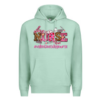 Seafoam nurse with valentines day element Premium Hoodie - AdoDesignShop