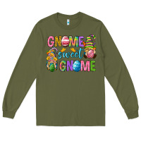 Army Green Easter gnome sweet gnome Long Sleeve Tee - Neo Western