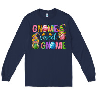 Navy Easter gnome sweet gnome Long Sleeve Tee - Neo Western