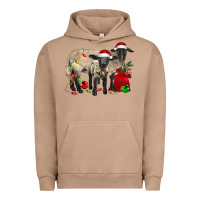 Pigment Burro Christmas Suffolk Sheep And Baby Suffolk Sheep Urban Hoodie - LillyAllenDesigns