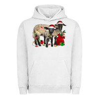 Pigment Lunar Rock Christmas Suffolk Sheep And Baby Suffolk Sheep Urban Hoodie - LillyAllenDesigns