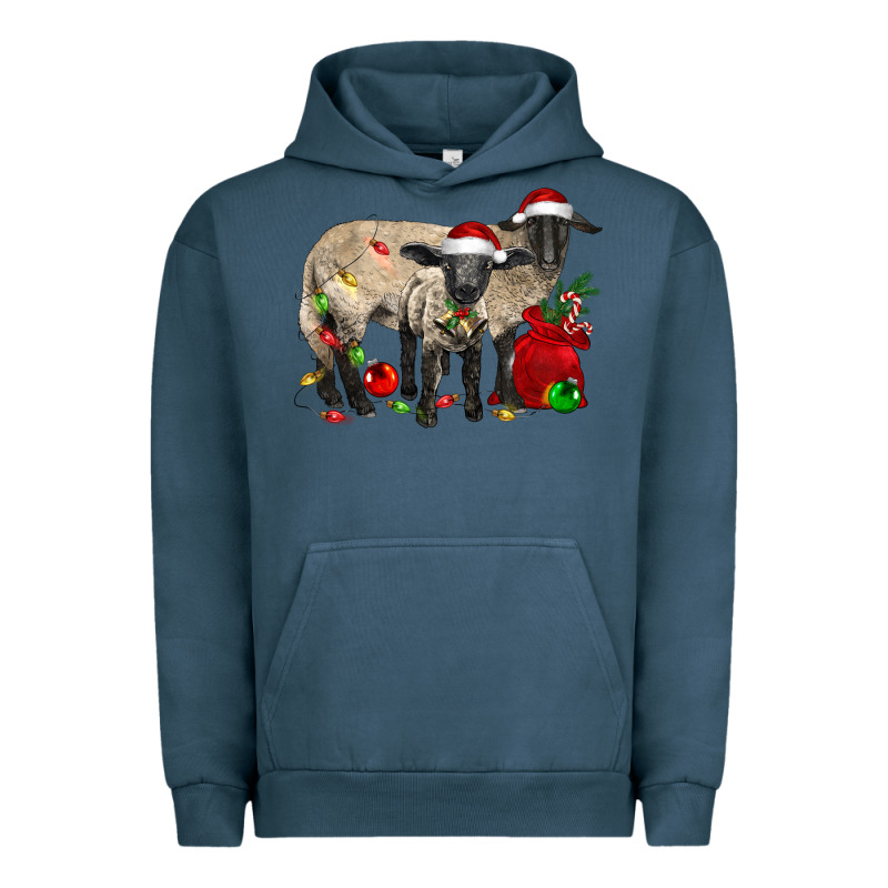 Christmas Suffolk Sheep And Baby Suffolk Sheep Urban Hoodie by LillyAllenDesigns | Teevron