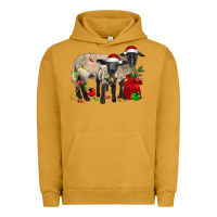 Pigment Peanut Butter Christmas Suffolk Sheep And Baby Suffolk Sheep Urban Hoodie - LillyAllenDesigns