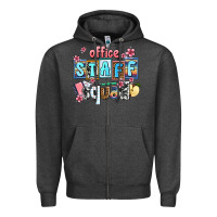 Charcoal Heather staff squad Zipper Hoodie - AdoDesignShop
