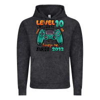 Vintage Black level 10 unlocked awesome since 2013 Vintage Hoodie - MaliasSmallBusiness