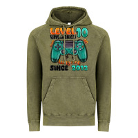 Vintage Olive level 10 unlocked awesome since 2013 Vintage Hoodie - MaliasSmallBusiness