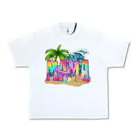 White summer mama Urban Heavy Tee - texasbilliewilder