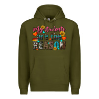 Army Green my students are the reason Premium Hoodie - NancyCooperArtShop