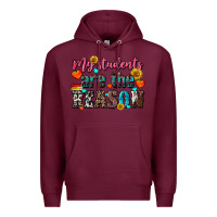 Burgundy my students are the reason Premium Hoodie - NancyCooperArtShop