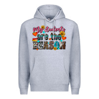 Heather Grey my students are the reason Premium Hoodie - NancyCooperArtShop