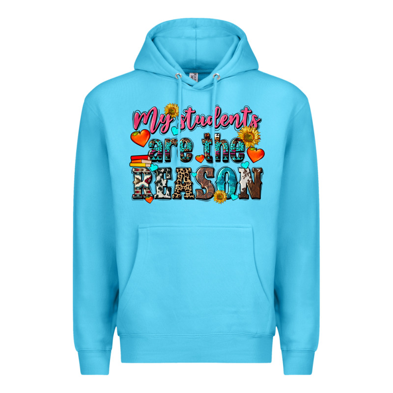 My Students Are The Reason Premium Hoodie by NancyCooperArtShop | Teevron