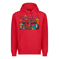 Red my students are the reason Premium Hoodie - NancyCooperArtShop