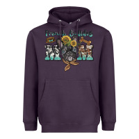 Plum french bulldog mom Heavyweight Hoodie - BarkalooDesign