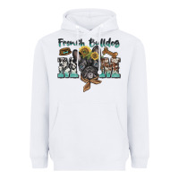 White french bulldog mom Heavyweight Hoodie - BarkalooDesign