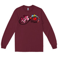 Burgundy autism mom 1 Long Sleeve Tee - SublimationCraftShop