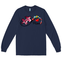 Navy autism mom 1 Long Sleeve Tee - SublimationCraftShop