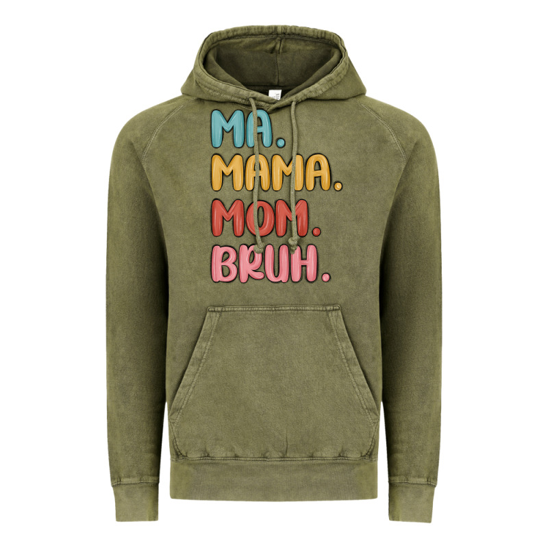 Ma Mama Mom Bruh Vintage Hoodie by MaliasSmallBusiness | Teevron