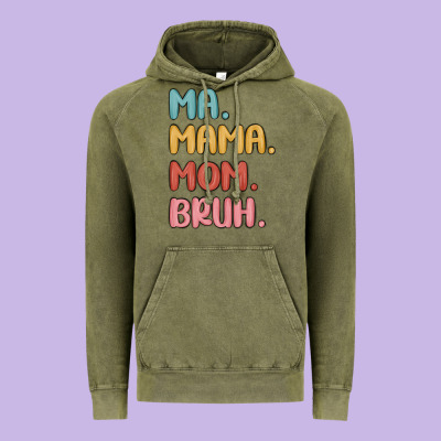 Vintage Hoodie ma mama mom bruh