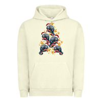 Pigment Pistachio Christmas Tree With Manatee Urban Hoodie - LillyAllenDesigns