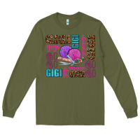 Army Green gigi gigi with knitting Long Sleeve Tee - AdoDesignShop