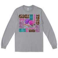Heather Grey gigi gigi with knitting Long Sleeve Tee - AdoDesignShop