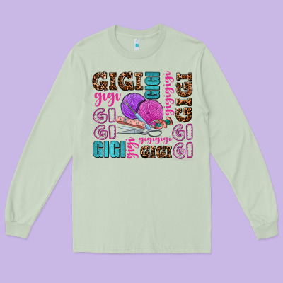 Gigi Gigi With Knitting Long Sleeve Tee Designed By Adodesignshop
