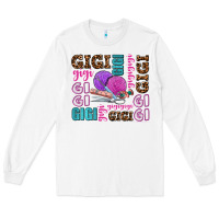 White gigi gigi with knitting Long Sleeve Tee - AdoDesignShop