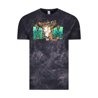 Cloud Black mom with bull skull Vintage Tee - Zillion Design Studio