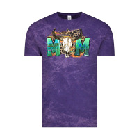 Cloud Purple mom with bull skull Vintage Tee - Zillion Design Studio